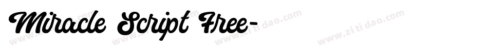 Miracle Script Free字体转换
